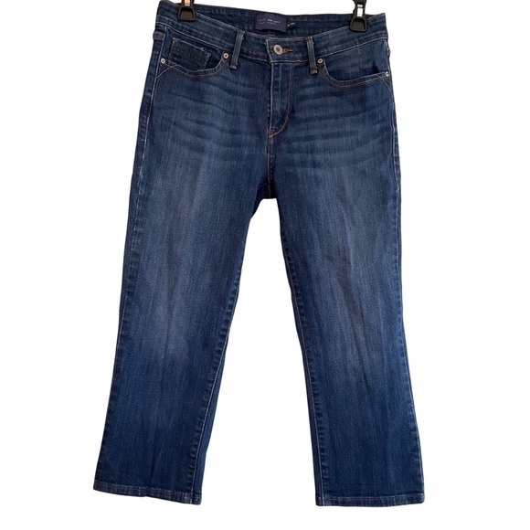 Levi's Denim - Levis Demi Curve Classic Jeans Womens 6/28‎ Dark Wash Cropped Straight Leg Denim